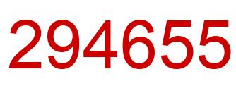Number 294655 red image