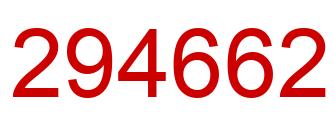 Number 294662 red image