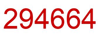 Number 294664 red image
