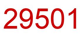 Number 29501 red image