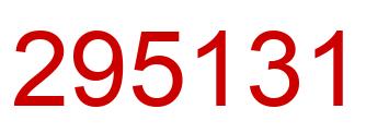Número 295131 imagen rojo