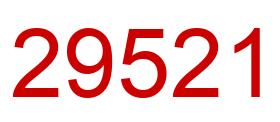 Number 29521 red image