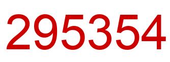 Número 295354 imagen rojo