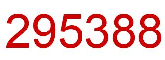 Número 295388 imagen rojo
