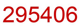 Número 295406 imagen rojo
