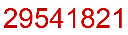 Number 29541821 red image
