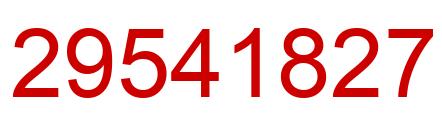 Number 29541827 red image