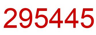 Número 295445 imagen rojo