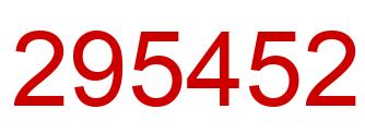Número 295452 imagen rojo