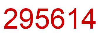 Number 295614 red image