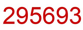 Number 295693 red image