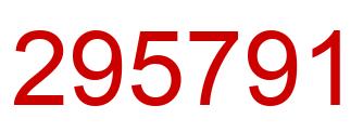 Number 295791 red image