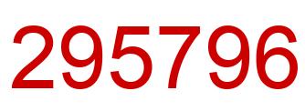Number 295796 red image