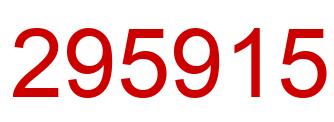 Number 295915 red image