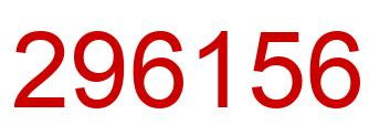Number 296156 red image