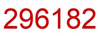 Number 296182 red image
