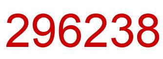 Number 296238 red image