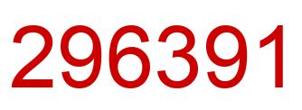 Number 296391 red image