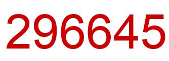 Number 296645 red image