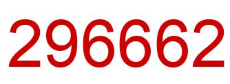 Number 296662 red image
