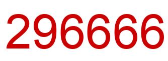 Number 296666 red image