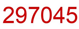 Number 297045 red image