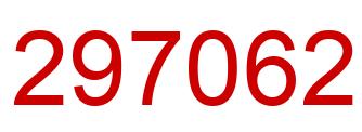 Number 297062 red image