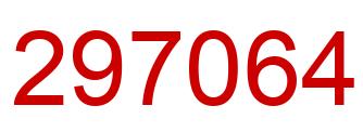 Number 297064 red image