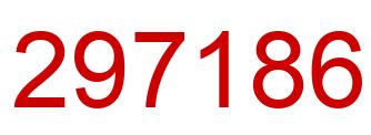 Number 297186 red image