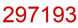 Number 297193 red image