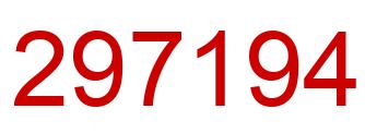 Number 297194 red image