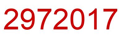 Número 2972017 imagen rojo