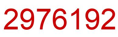 Number 2976192 red image