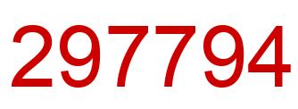 Number 297794 red image