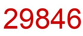 Number 29846 red image