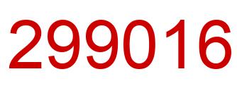 Número 299016 imagen rojo