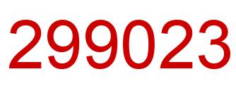 Número 299023 imagen rojo