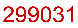 Número 299031 imagen rojo