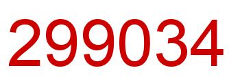 Número 299034 imagen rojo