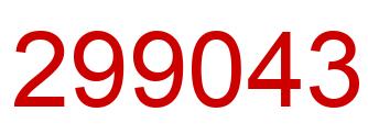 Number 299043 red image