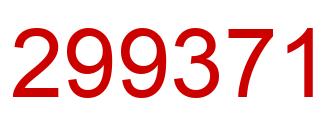 Number 299371 red image