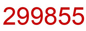 Número 299855 imagen rojo