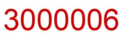 Number 3000006 red image