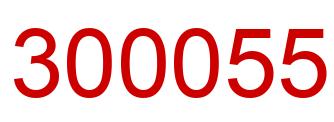 Number 300055 red image