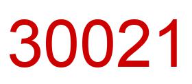 Number 30021 red image