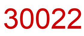 Number 30022 red image