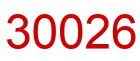 Number 30026 red image