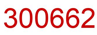 Número 300662 imagen rojo