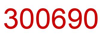 Número 300690 imagen rojo