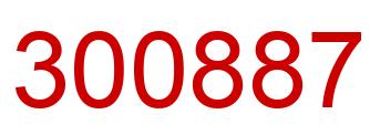 Número 300887 imagen rojo